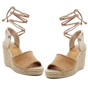 Dolce Vita lace up espadrille wedges